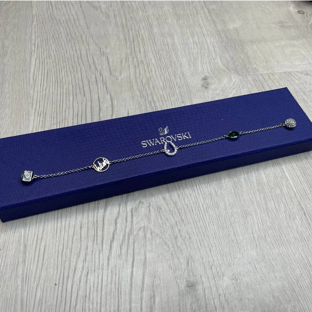 Swarovski Wish Stand  Lucky Horseshoe Motif Bracelet Large